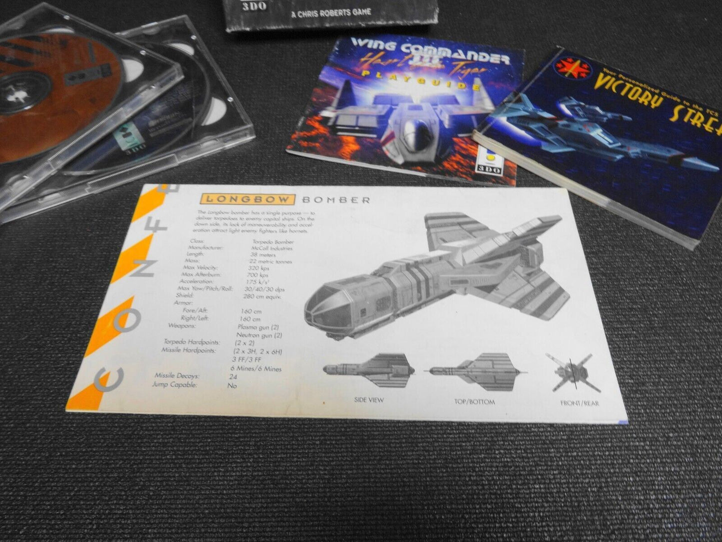 Wing Commander III: Heart of the Tiger (Panasonic 3DO) Complete Long Box