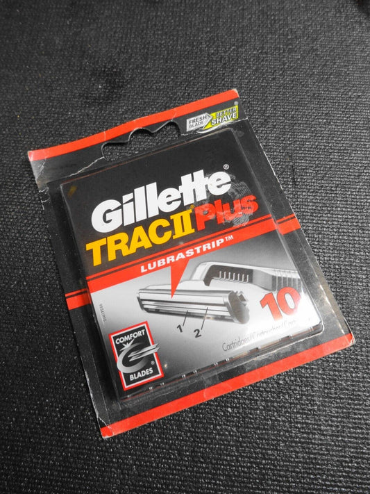 Gillette Trac II Plus Refill Razor Cartridges - Pack of 10