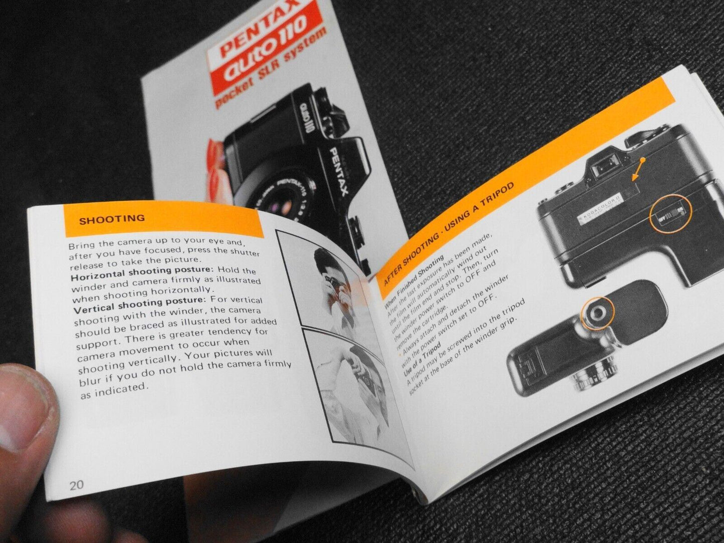 PENTAX Auto 110 System Camera Operating Manual Instruction Guide & Brochure