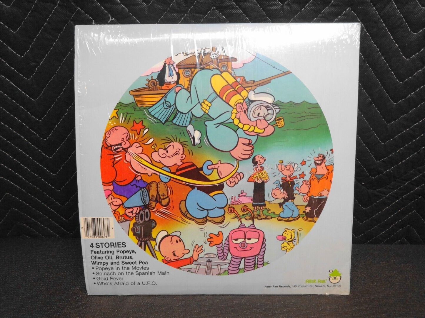 Popeye The Sailor Man Picture Disk by Peter Pan - 1982 King Features Syndicate