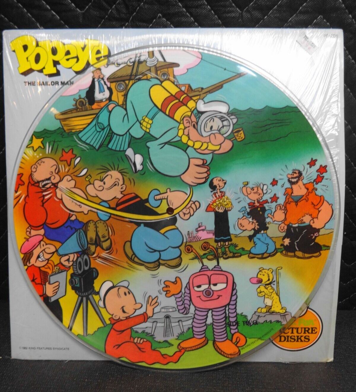 Popeye The Sailor Man Picture Disk by Peter Pan - 1982 King Features Syndicate