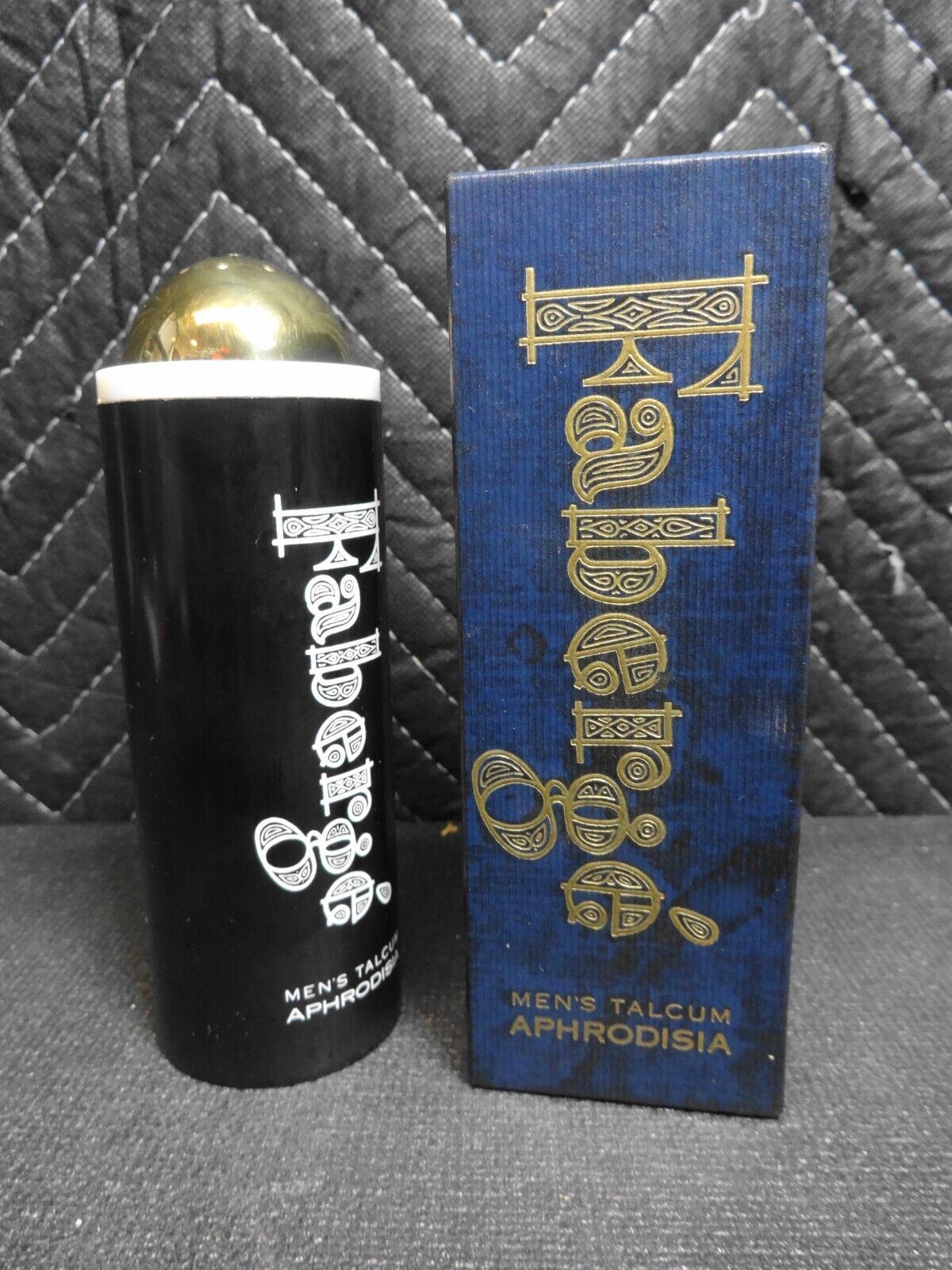 Vintage Aphrodisia Men's Talcum Powder 4.0 Oz. By Faberge in original box