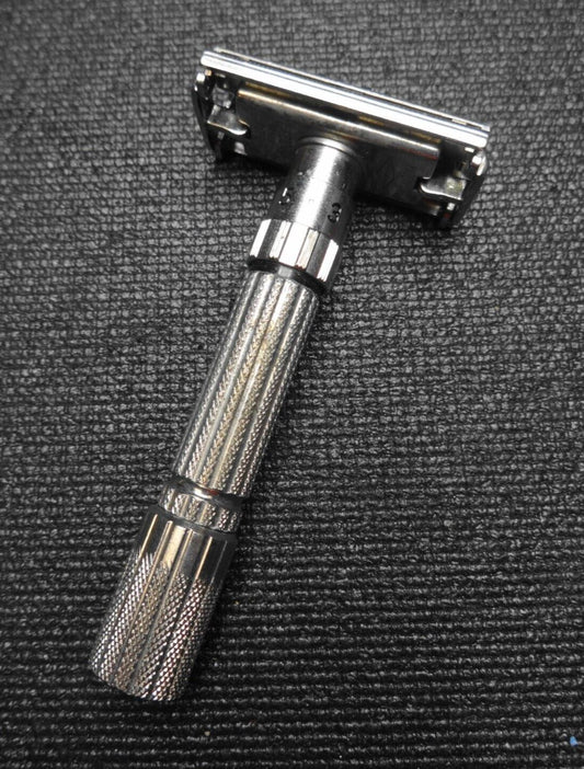 Vintage 1960 Gillette F-1 Fat Boy Safety Shaving Razor Adjustable