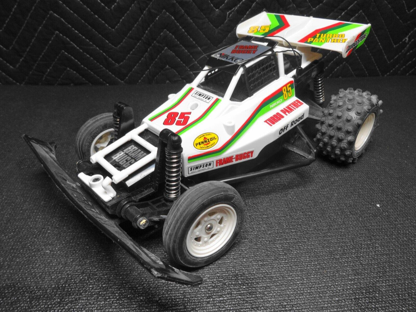 Vintage Nikko Turbo Panther 85 Remote Control RC Car Frame Buggy - *READ*