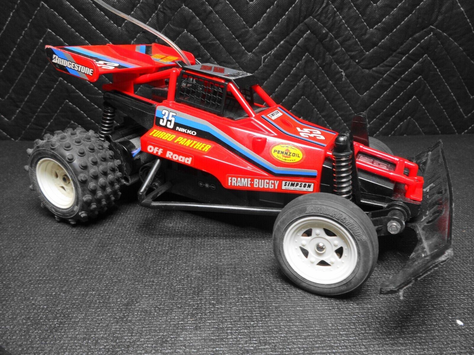 Vintage 1980s Nikko Turbo Panther #35 Remote Control RC Car Buggy *REA ...
