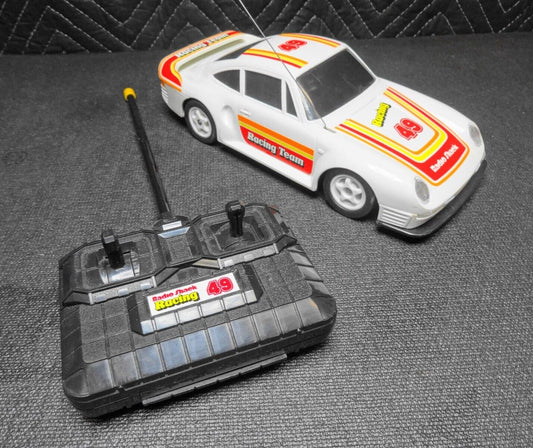 Vintage Radio Shack Remote Control Porsche - Racing Team 49 RC R/C Car - CLEAN!