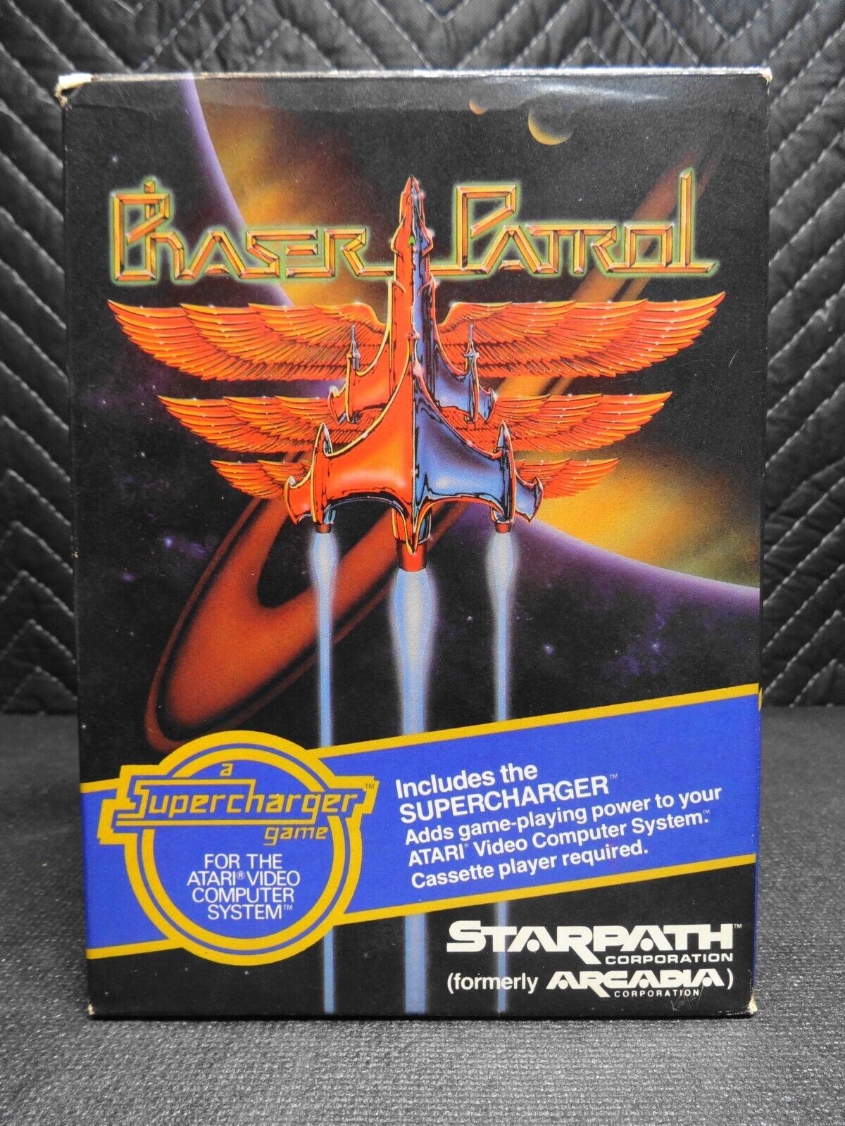 Phaser Patrol Supercharger Bundle Atari 2600 Video Game Complete in Big Box