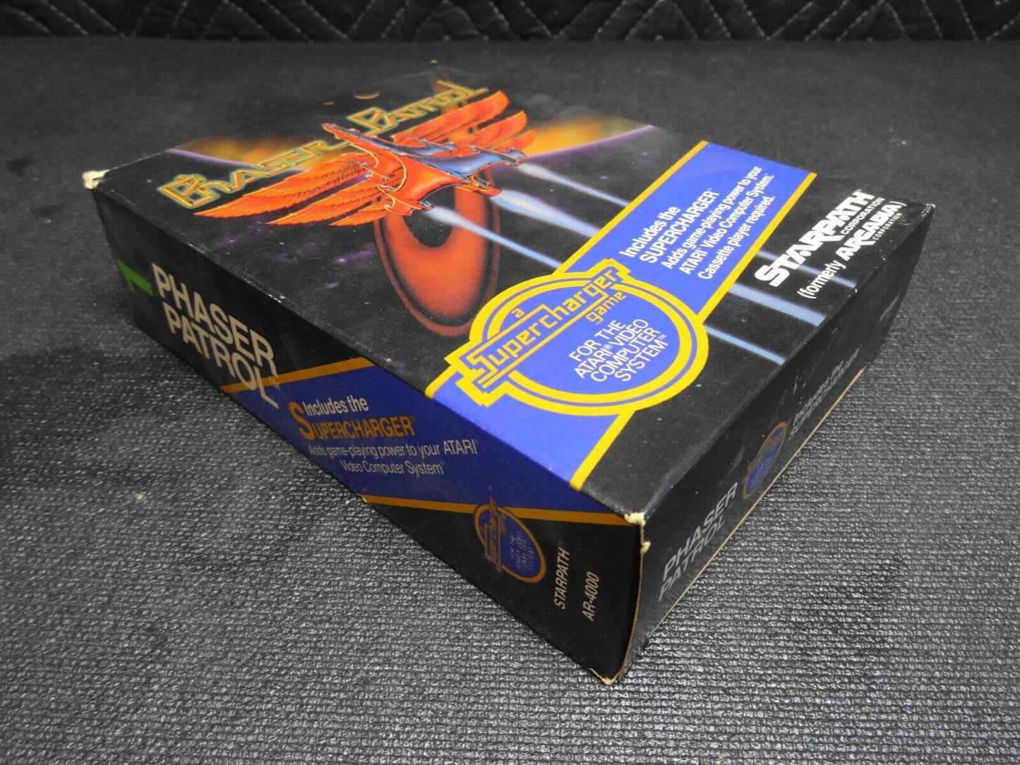 Phaser Patrol Supercharger Bundle Atari 2600 Video Game Complete in Big Box