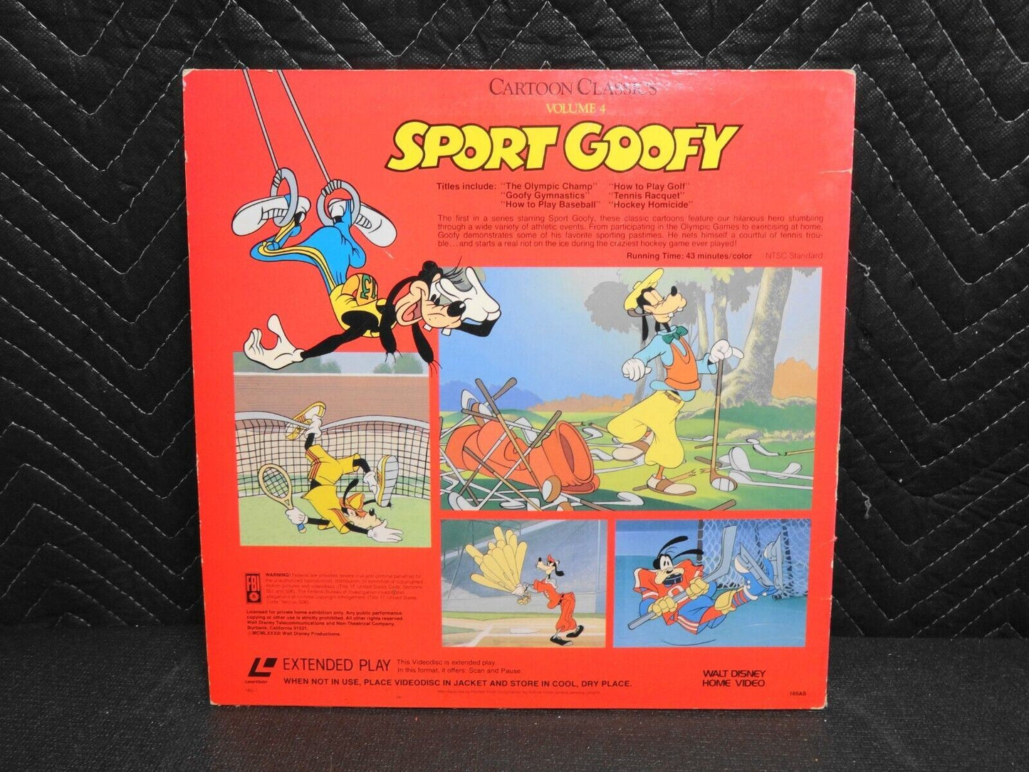 Walt Disney Cartoon Classics Sport Goofy (Laserdisc) volume 4 Extended Play