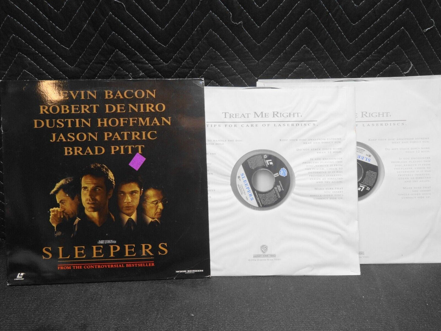 Sleepers Widescreen Laserdisc LD 14482 WS Kevin Bacon Robert DeNiro Brad Pitt