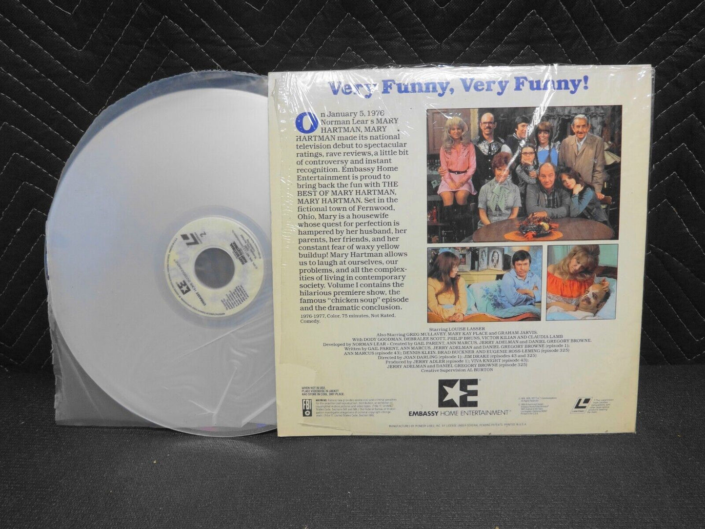 THE BEST OF MARY HARTMAN, MARY HARTMAN VOLUME I - Laserdisc