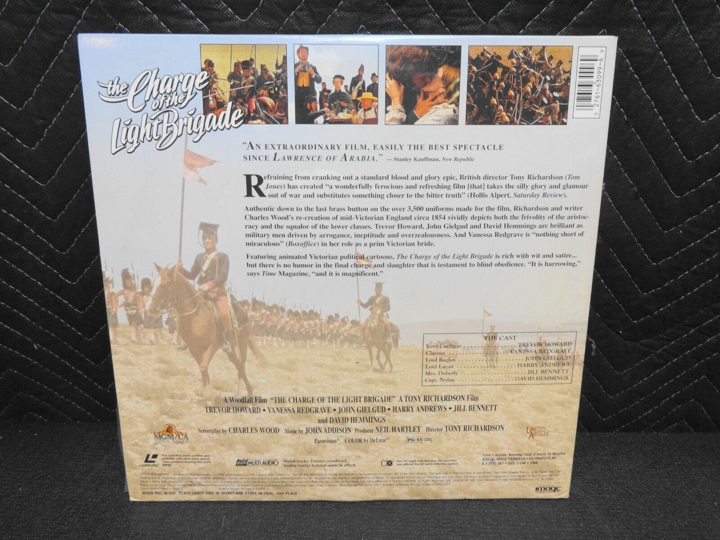 The Charge of the Light Brigade Letterbox Laserdisc LD Trevor Howard