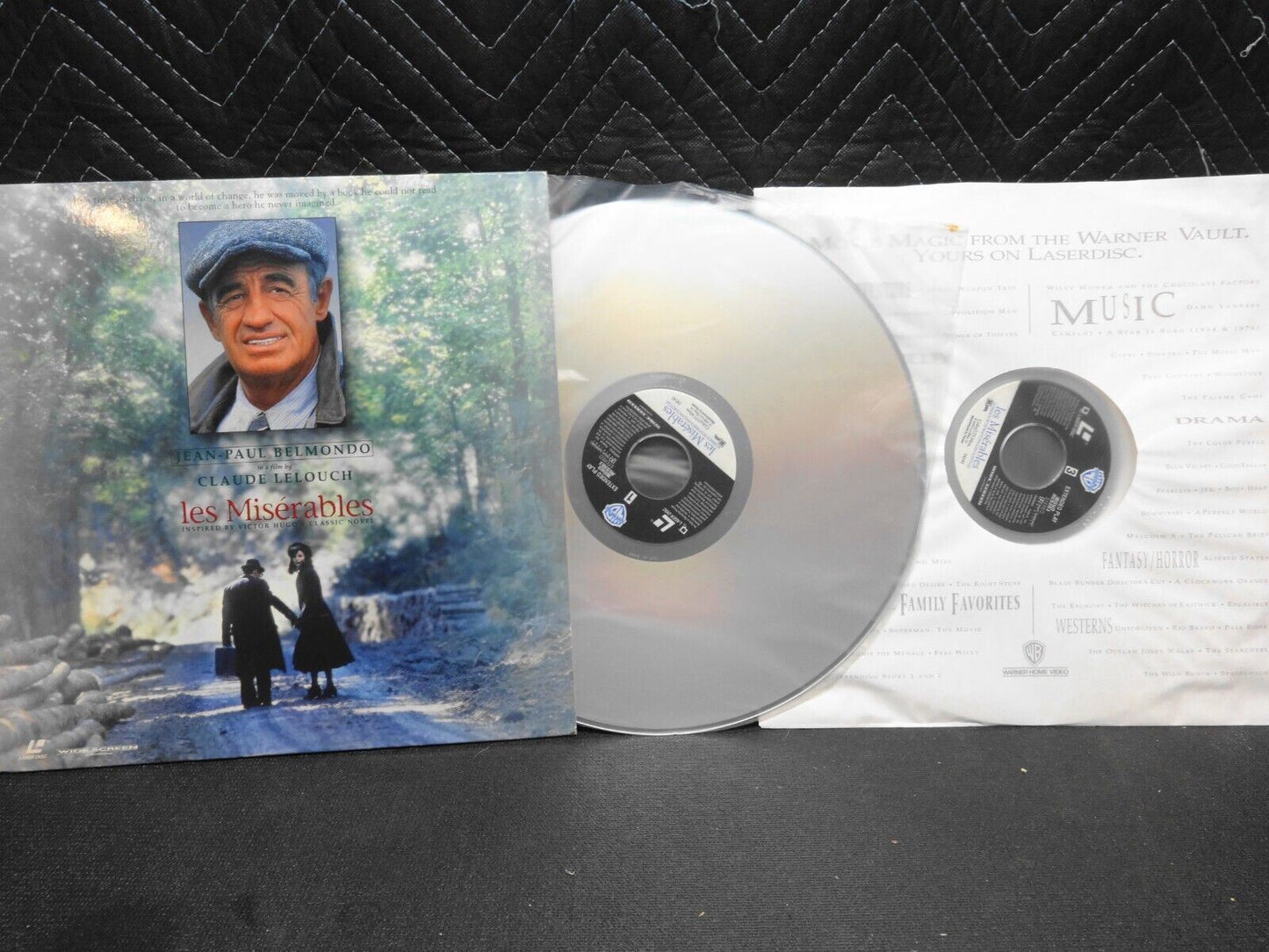 Les Miserables LaserDisc - Jean-Paul Belmondo