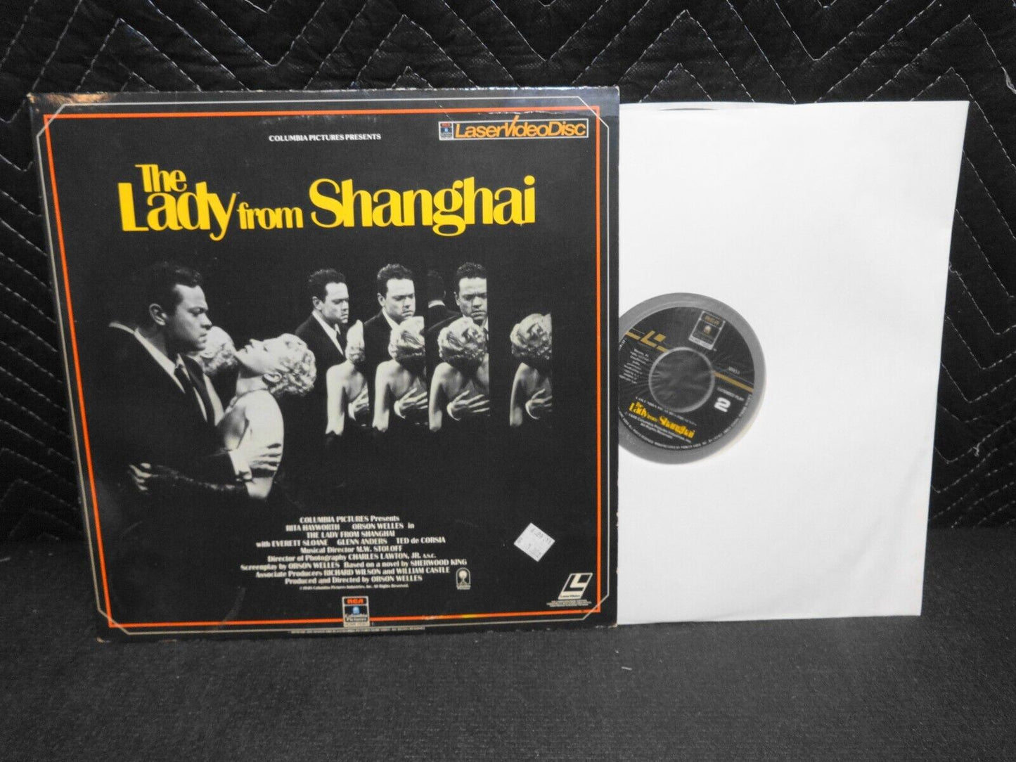 The Lady From Shanghai Laserdisc LD Rita Hayworth Orson Welles VG