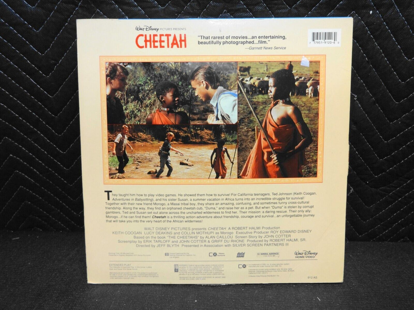 Disney CHEETAH Laserdisc LD Video Disc Keith Coogan