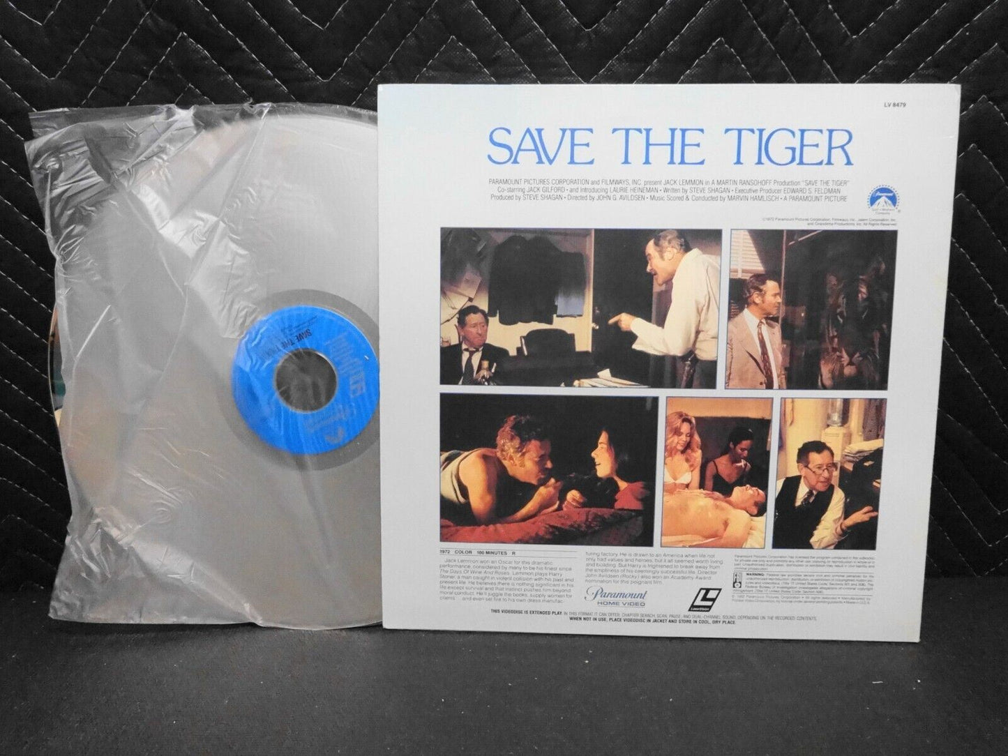 Save The Tiger (Laserdisc, Paramount 1982)  Jack Lemmon