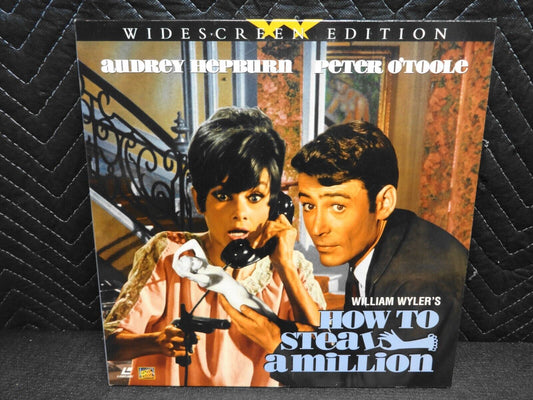 HOW TO STEAL A MILLION Laserdisc LD WIDESCREEN Audrey Hepburn Peter O'Toole