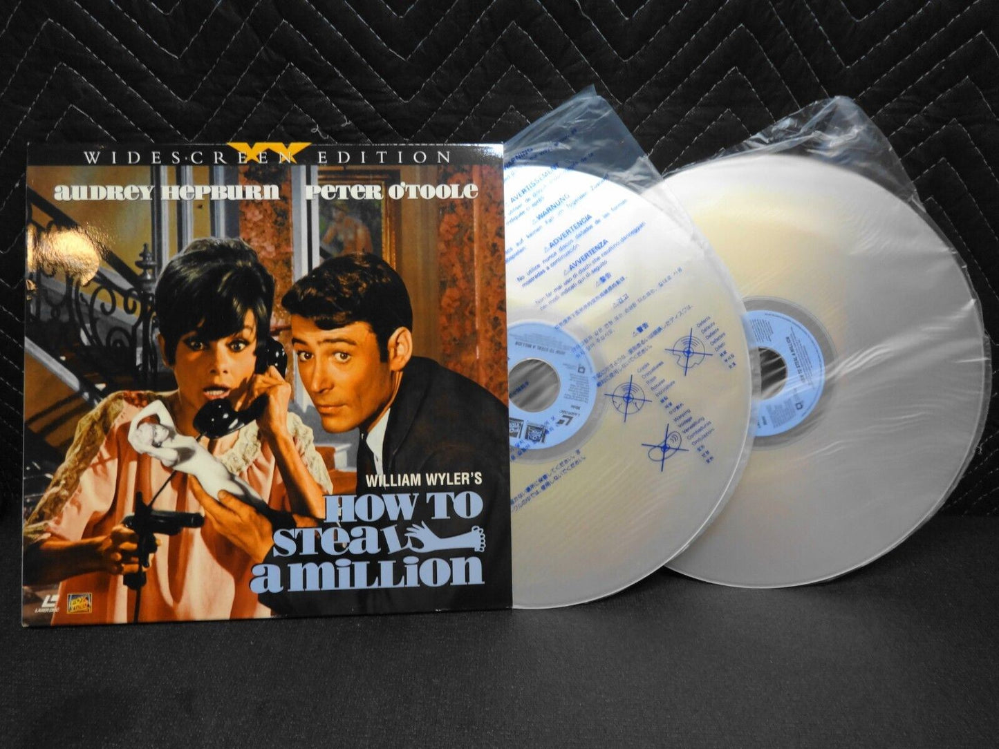 HOW TO STEAL A MILLION Laserdisc LD WIDESCREEN Audrey Hepburn Peter O'Toole