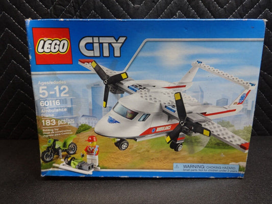 New LEGO 60116 CITY Ambulance Plane 183pcs New Damaged Box