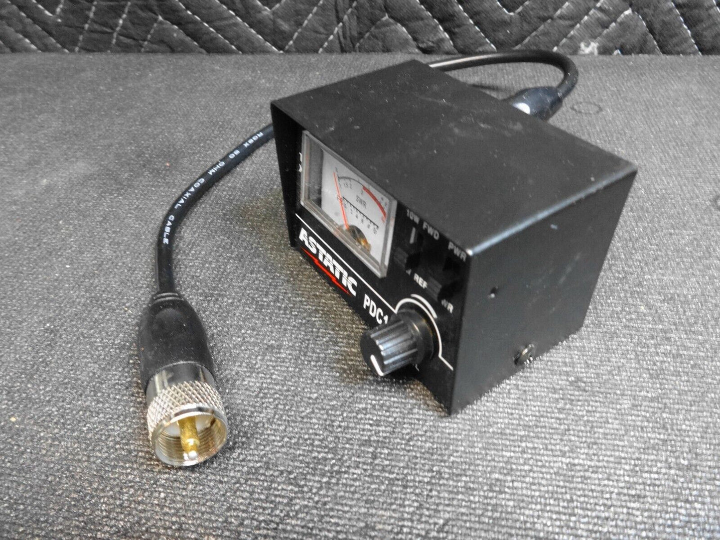 Astatic PDC1 100 Watt SWR Meter 10 watt and 100 watt switches w/ 2’ jumper