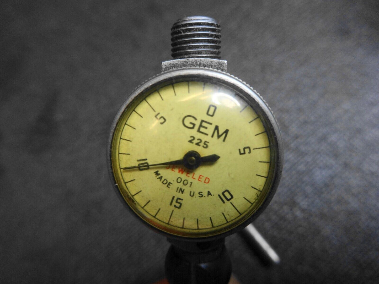 GEM 225 Dial Test Indicator, .030" Range, .001" Graduation