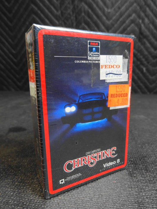 RARE - Christine (Movie 1983) on Video 8 Cassette in factory sealed package