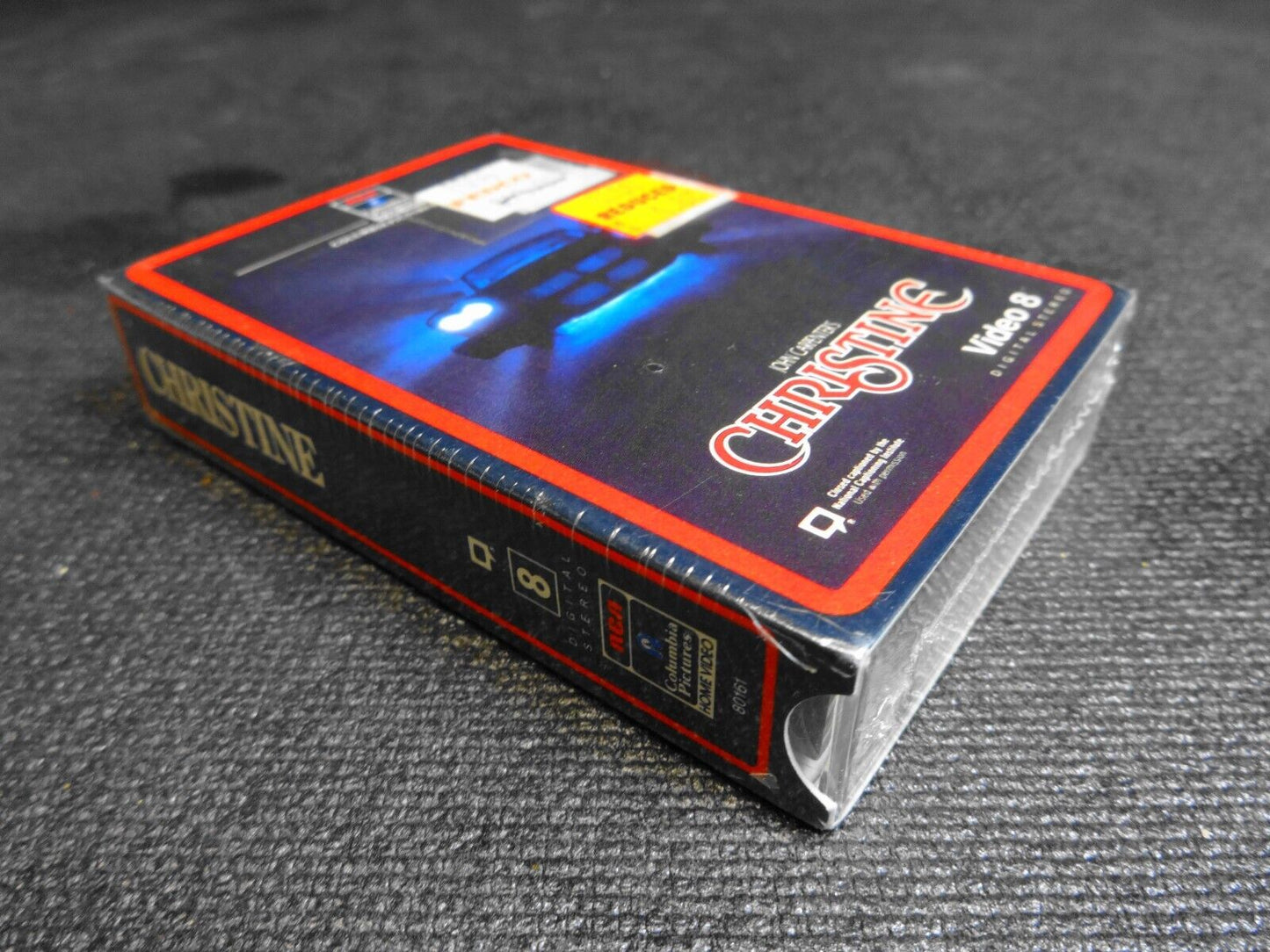 RARE - Christine (Movie 1983) on Video 8 Cassette in factory sealed package