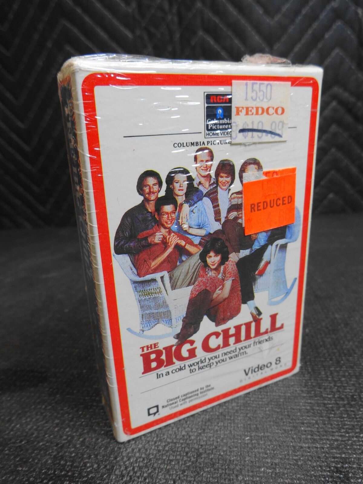 SEALED - The Big Chill Video 8 8mm Tom Berenger Glenn Close (Movie 1983 )