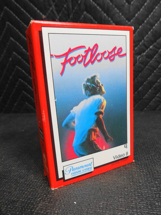 Footloose on Video 8 Cassette in factory sealed package - Kevin Bacon Chris Penn