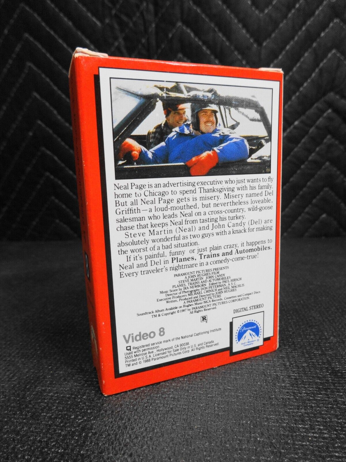 Planes Trains and Automobiles on Video 8 Cassette - Steve Martin, John Candy