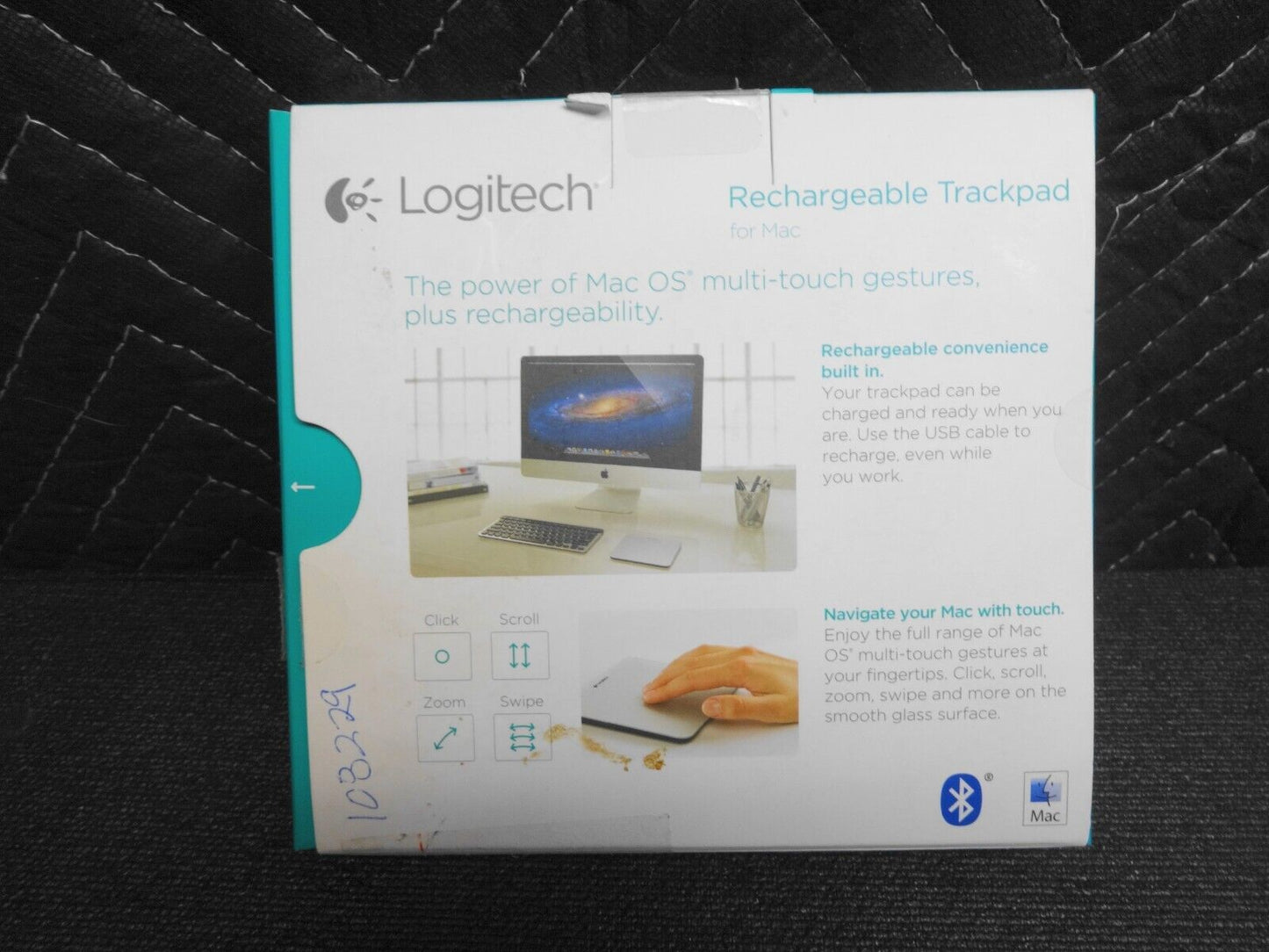Logitech T651 Rechargeable Trackpad Touchpad for Mac 910-002880