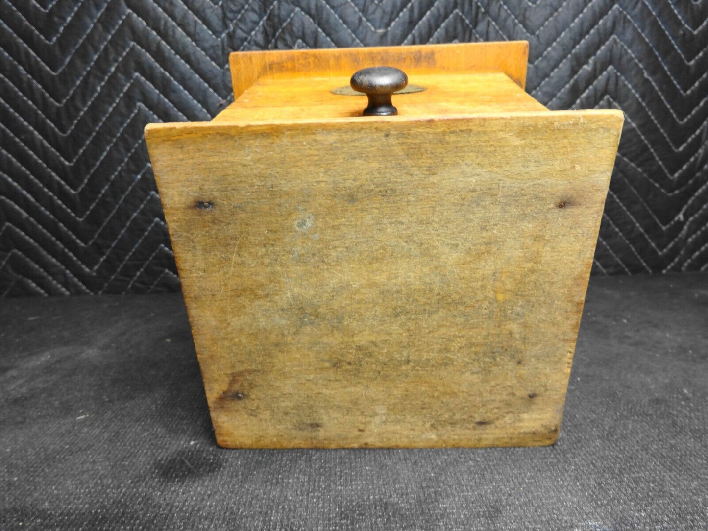 Antique Peugeot Coffee Grinder - Modele Depose - Hand Crank Wood Box