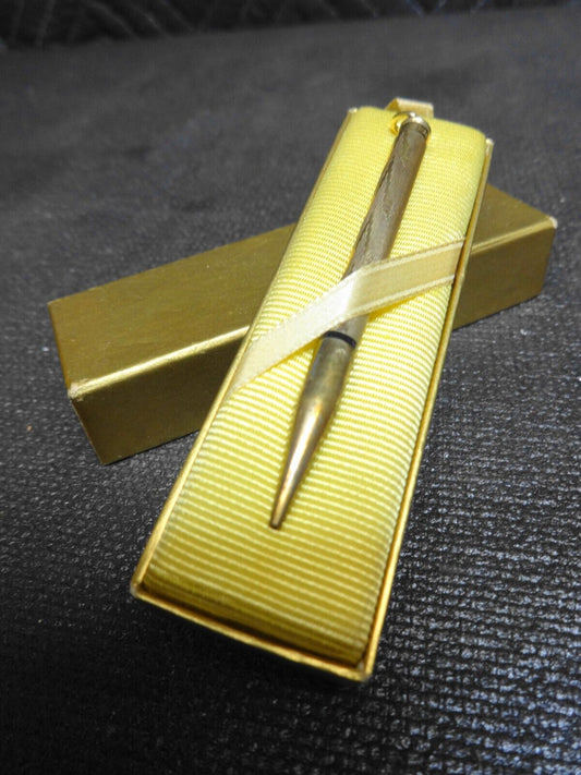 Vintage 10k Gold Filled AXT Cross ~ Twist Mechanical Pencil 3" Pendant