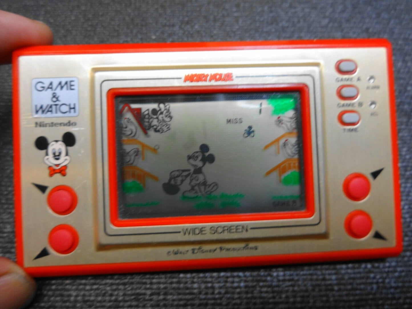 NINTENDO GAME AND & WATCH MC-25 Mickey Mouse 1981 JAPAN New Batteries - Works