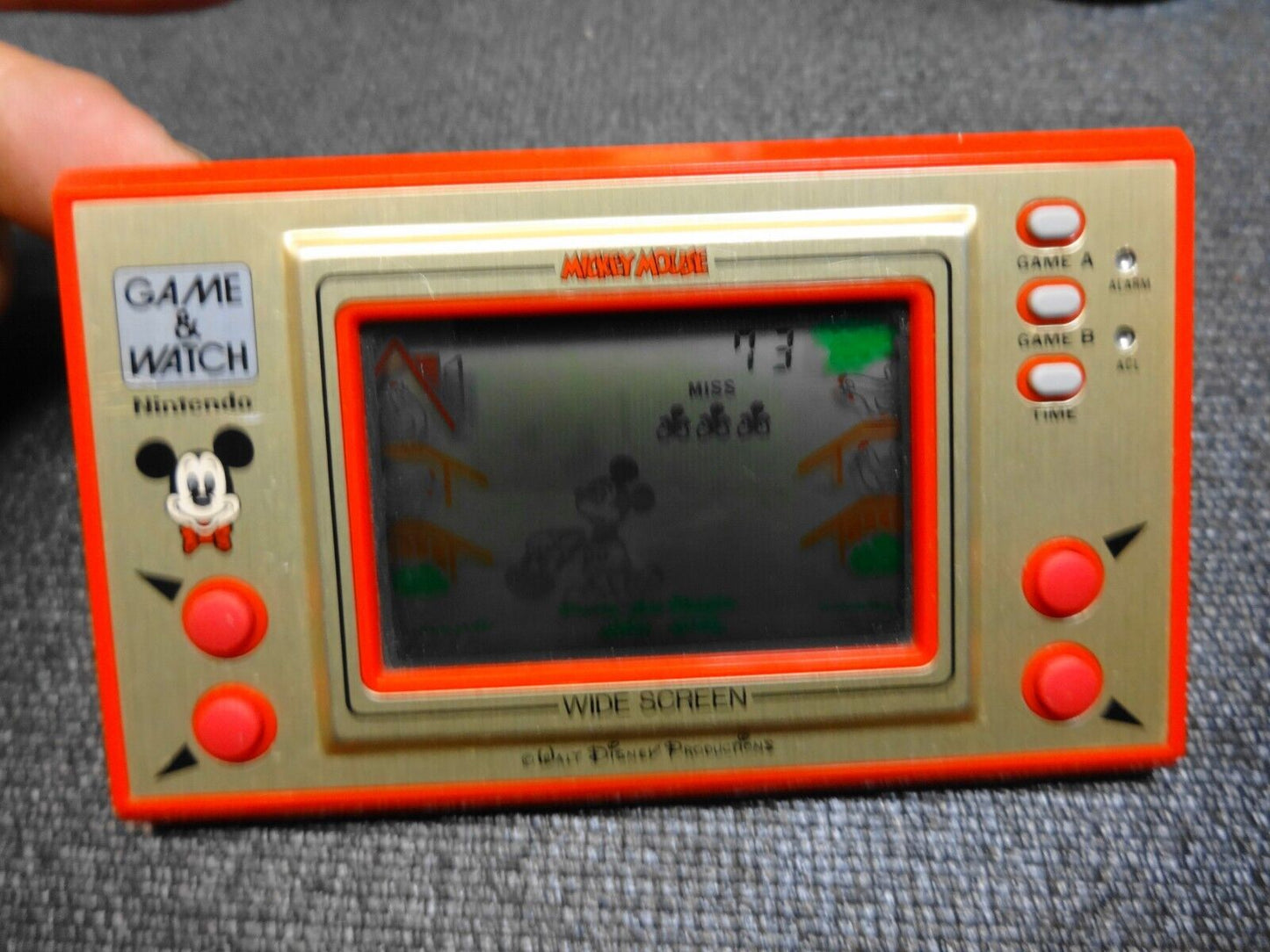 NINTENDO GAME AND & WATCH MC-25 Mickey Mouse 1981 JAPAN New Batteries - Works