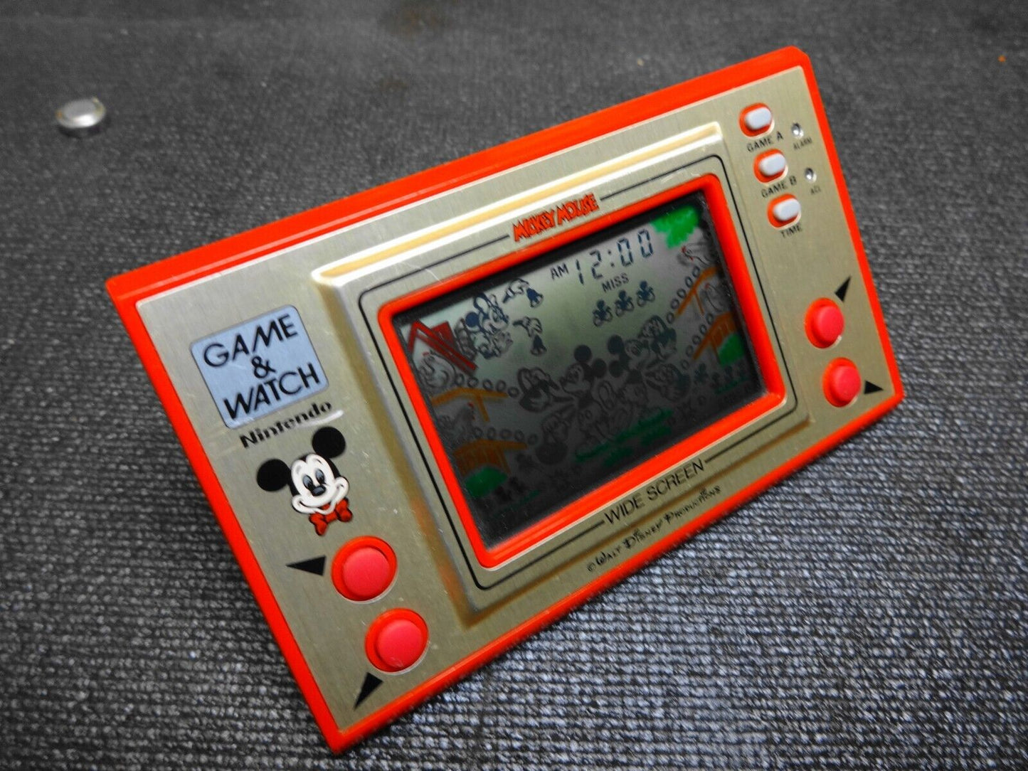 NINTENDO GAME AND & WATCH MC-25 Mickey Mouse 1981 JAPAN New Batteries - Works