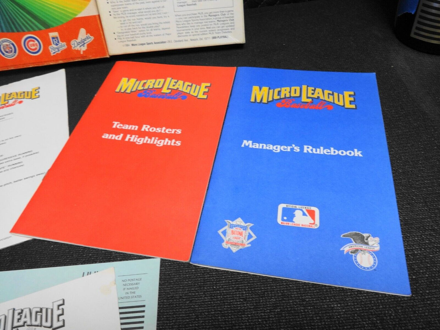 Micro League Baseball Commodore 64 C64 Game CIB