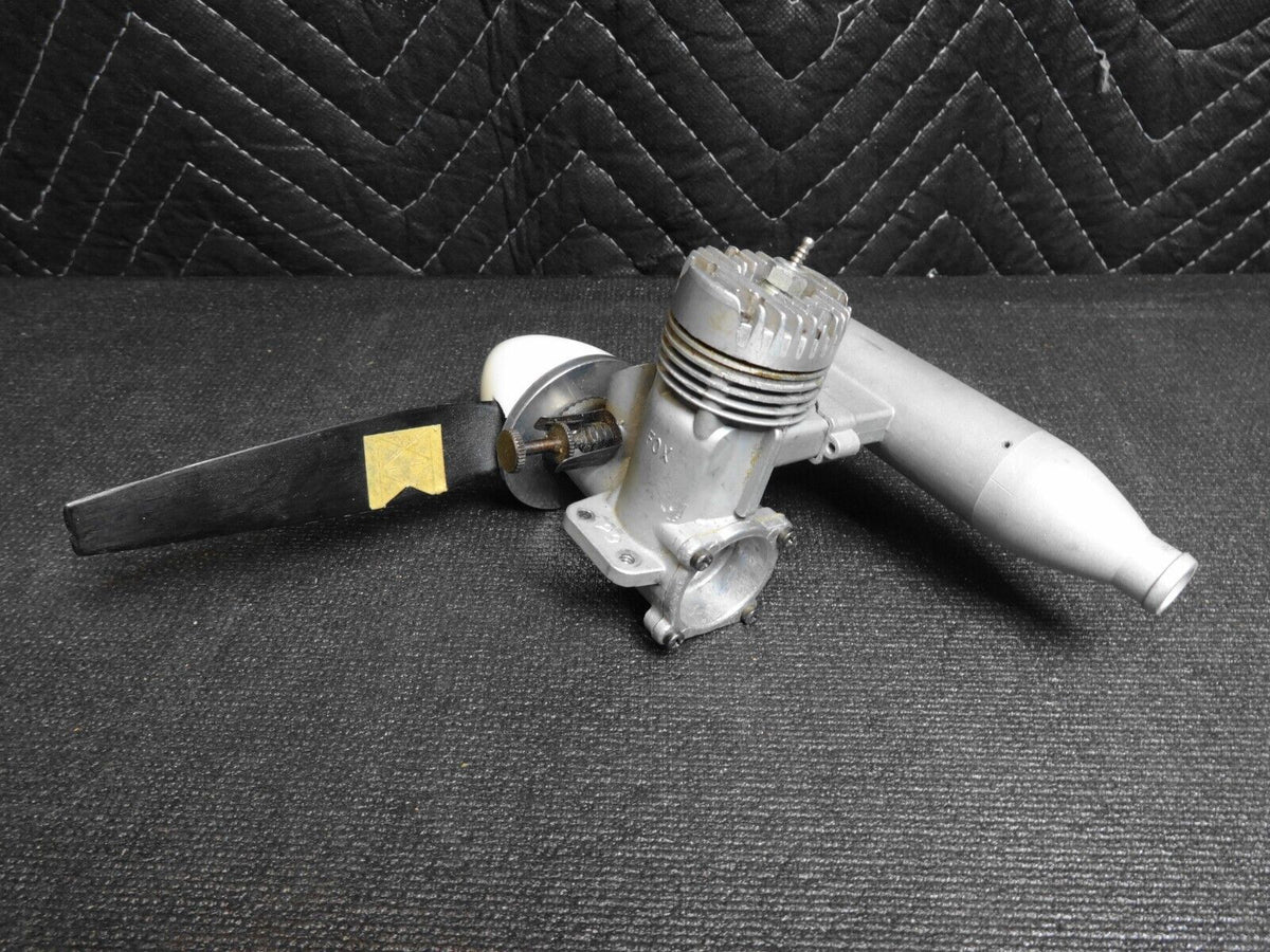 Control Line Rat Racing Vintage Fox 29 Gas/Nitro Engine Control Line Rat Race & Muffler, Prop ...