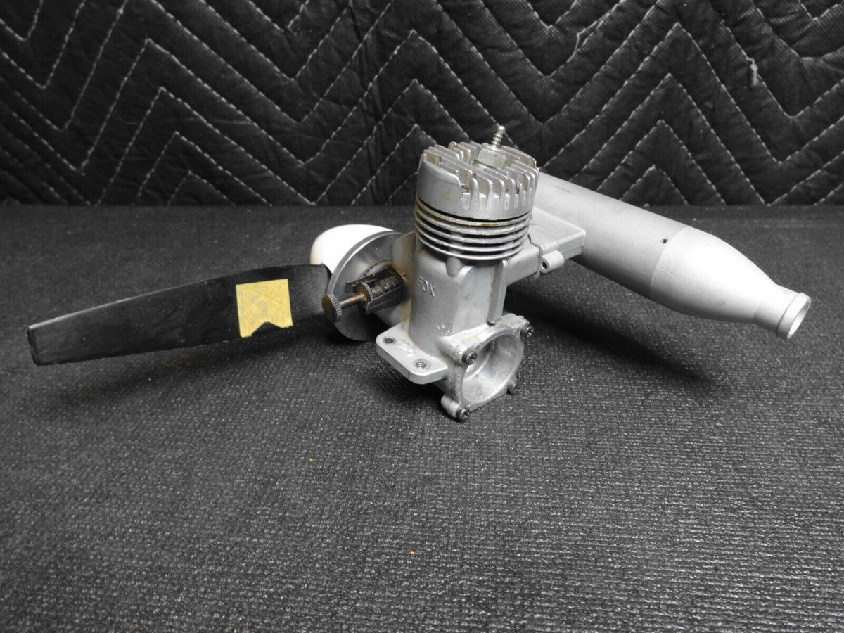 Control Line Rat Racing Vintage Fox 29 Gas/Nitro Engine Control Line Rat Race & Muffler, Prop ...