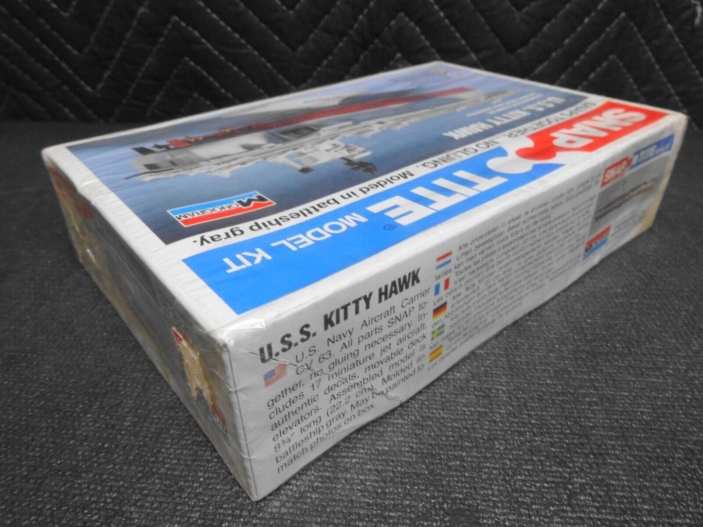 NOS Vintage 1979 Monogram Snap-Tite U.S.S. Kitty Hawk, SEALED - Model Kit #1020