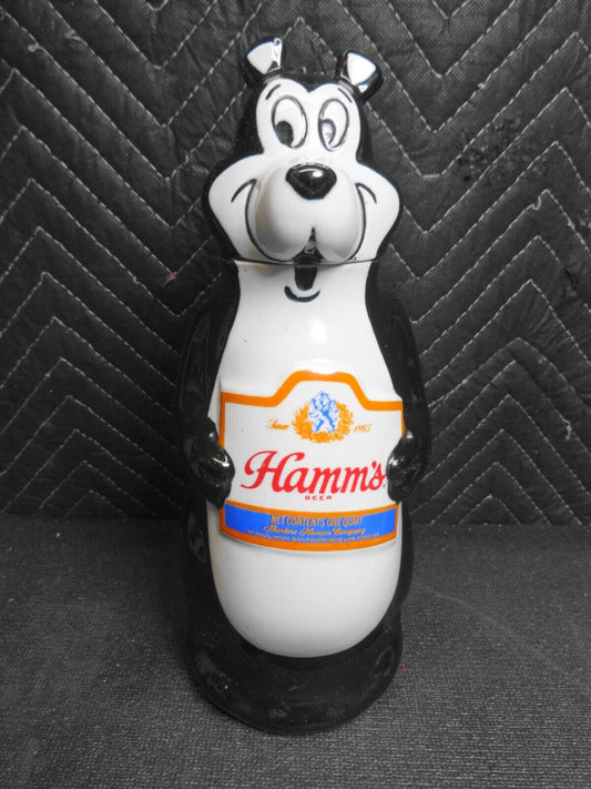 VINTAGE 1972 HAMMS BEER DECANTER GROWLER BEAR MADE IN BRAZIL BY CERAMARTE BWG