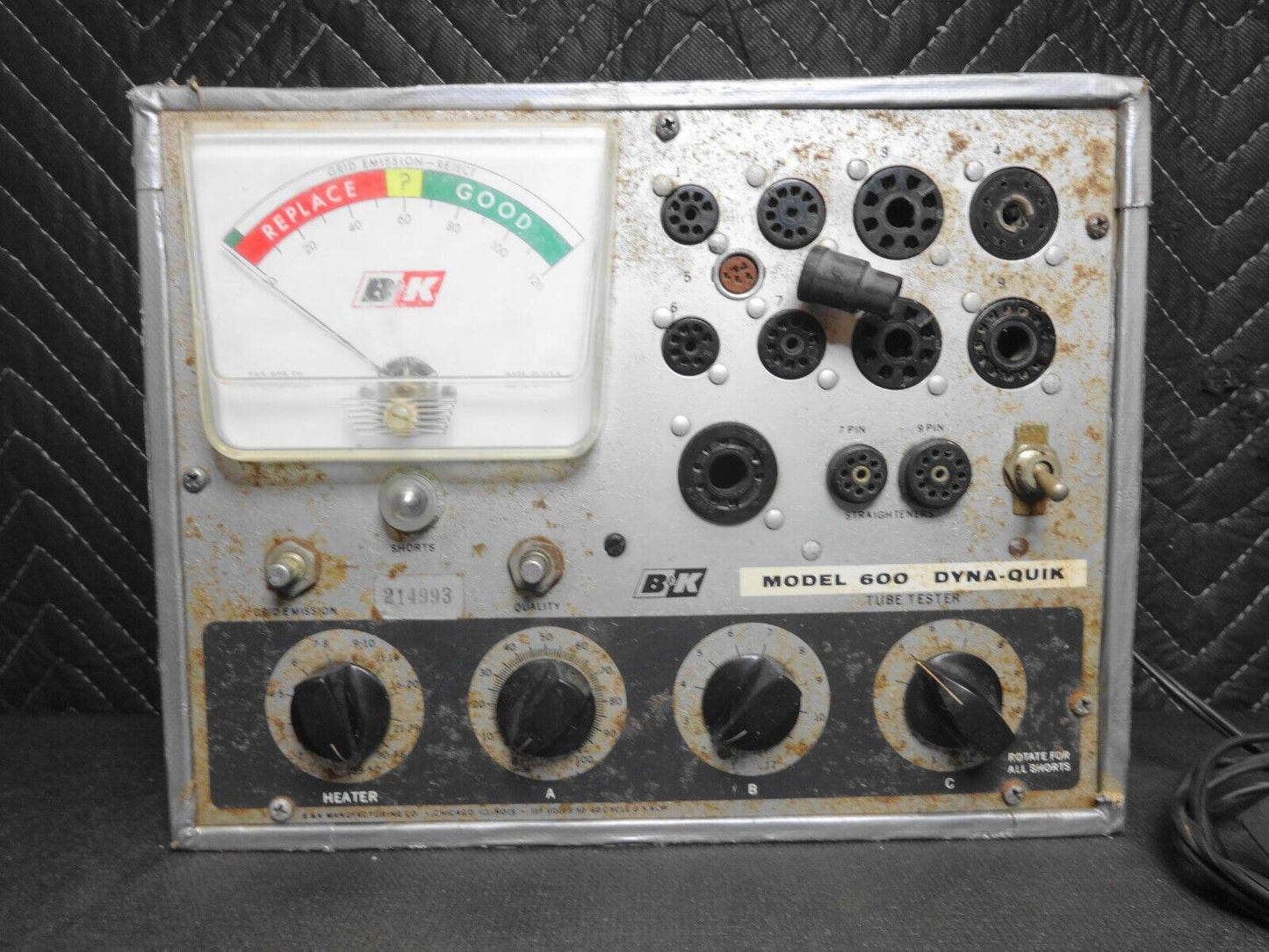 B&K Model 600 Dyna-Quik Tube Tester