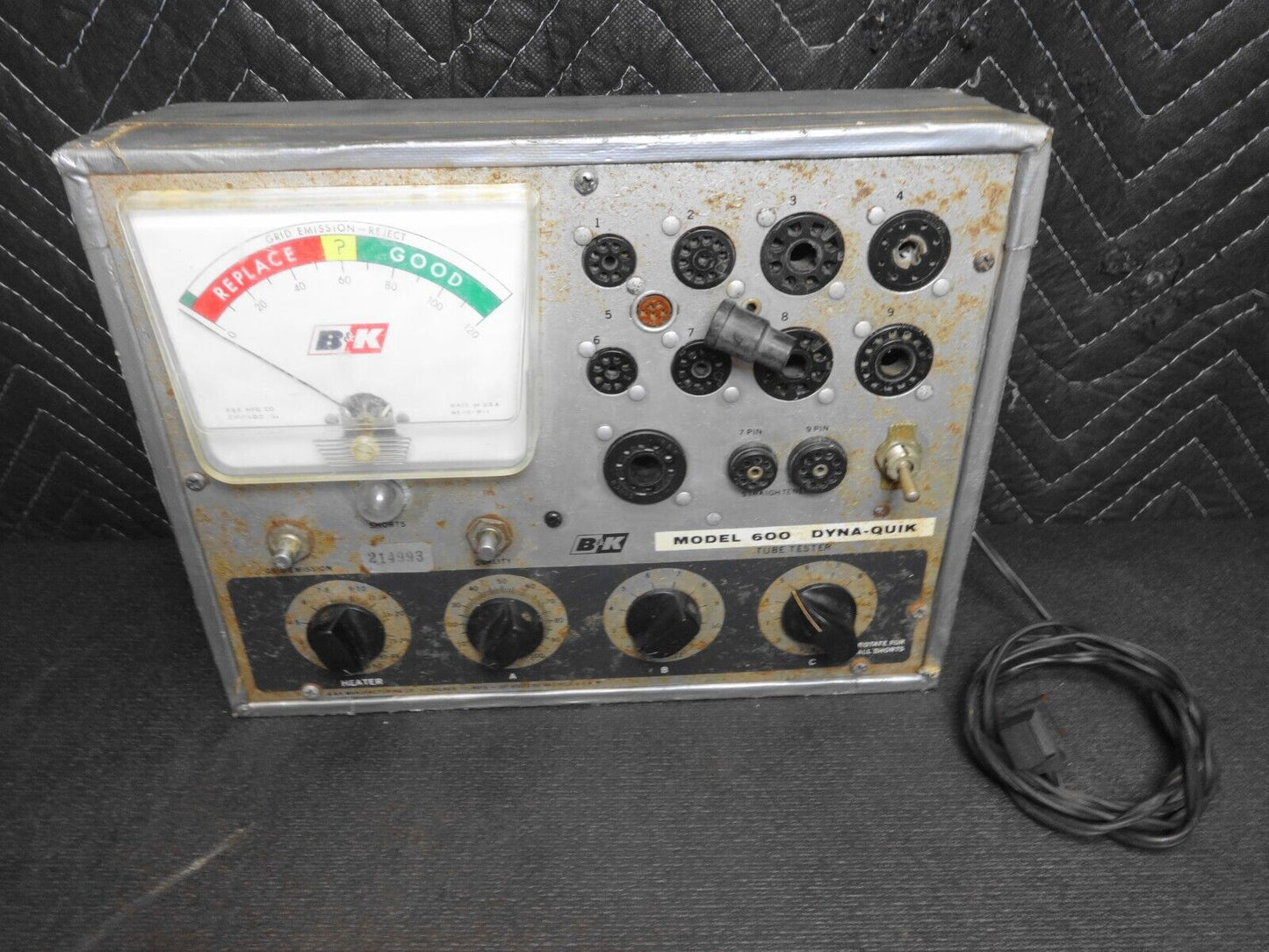 B&K Model 600 Dyna-Quik Tube Tester