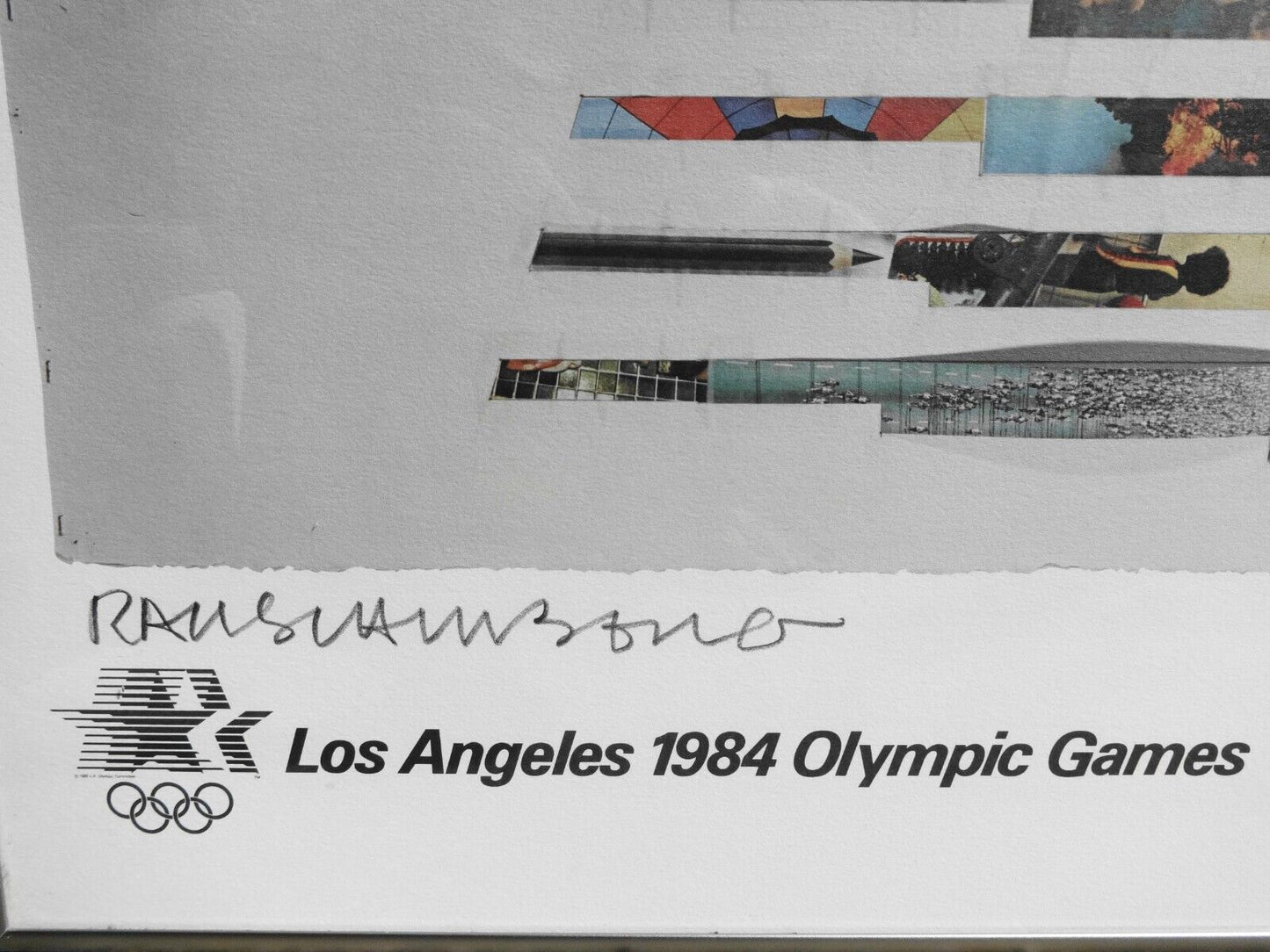 Singed Robert R Rauschenberg Stars In Motion 1984 Los Angeles Olympic Games