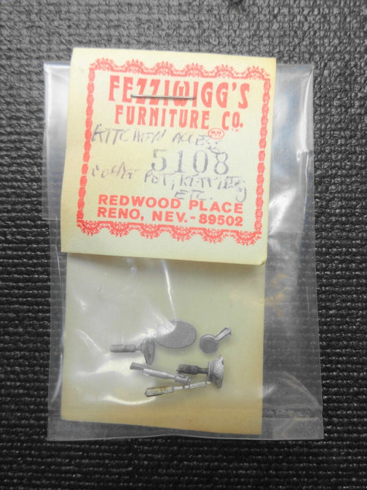 Vintage Fezziwigg's Furniture Co HO - Kitchen Accessories - Diecast 5108 NOS