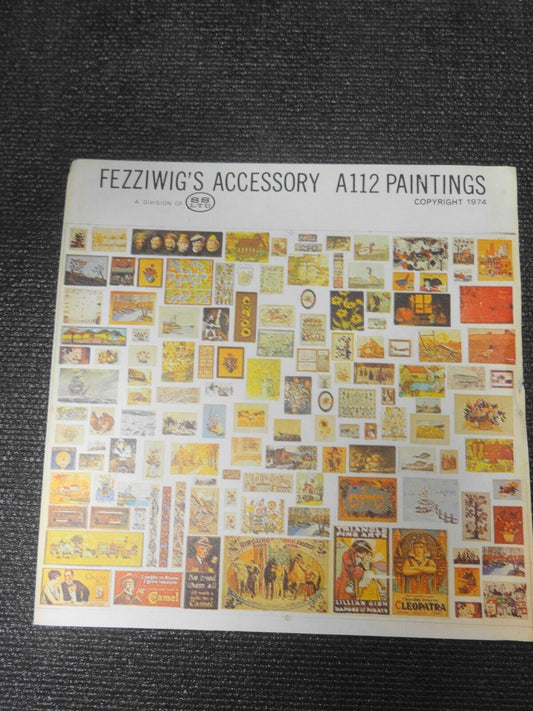 Vintage Fezziwigg's Furniture Co HO Accessories - A112 Paintings NOS