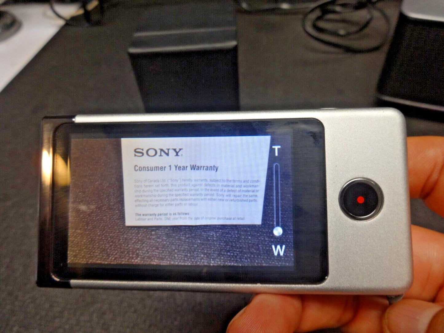 Sony MHS-TS10 Silver Bloggie Touch Mobile HD Snap Camera - 4 GB of Memory