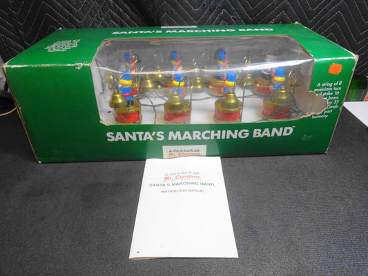 MR. Christmas Santa's Marching Band 8 Musical Bells 35 Songs - 1991 vintage