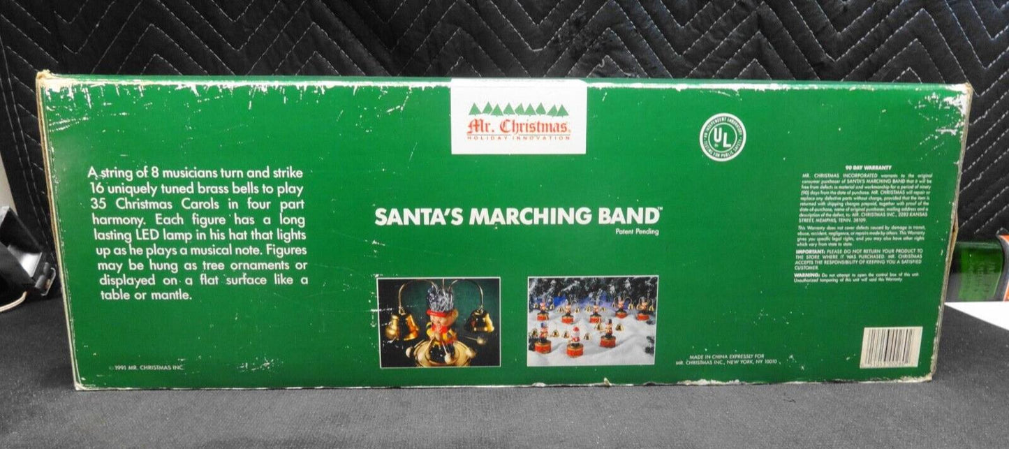 MR. Christmas Santa's Marching Band 8 Musical Bells 35 Songs - 1991 vintage