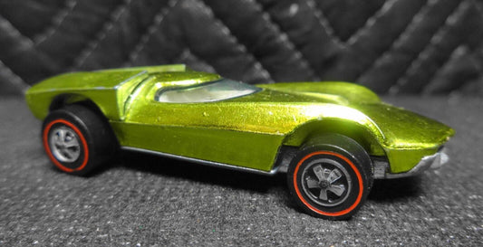 Vintage 1968 Hot Wheels Redline Turbofire Chrome Lime